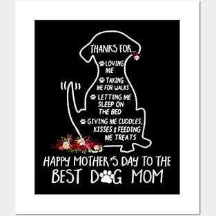 Happy Mother's Day Dog Mom Posters and Art